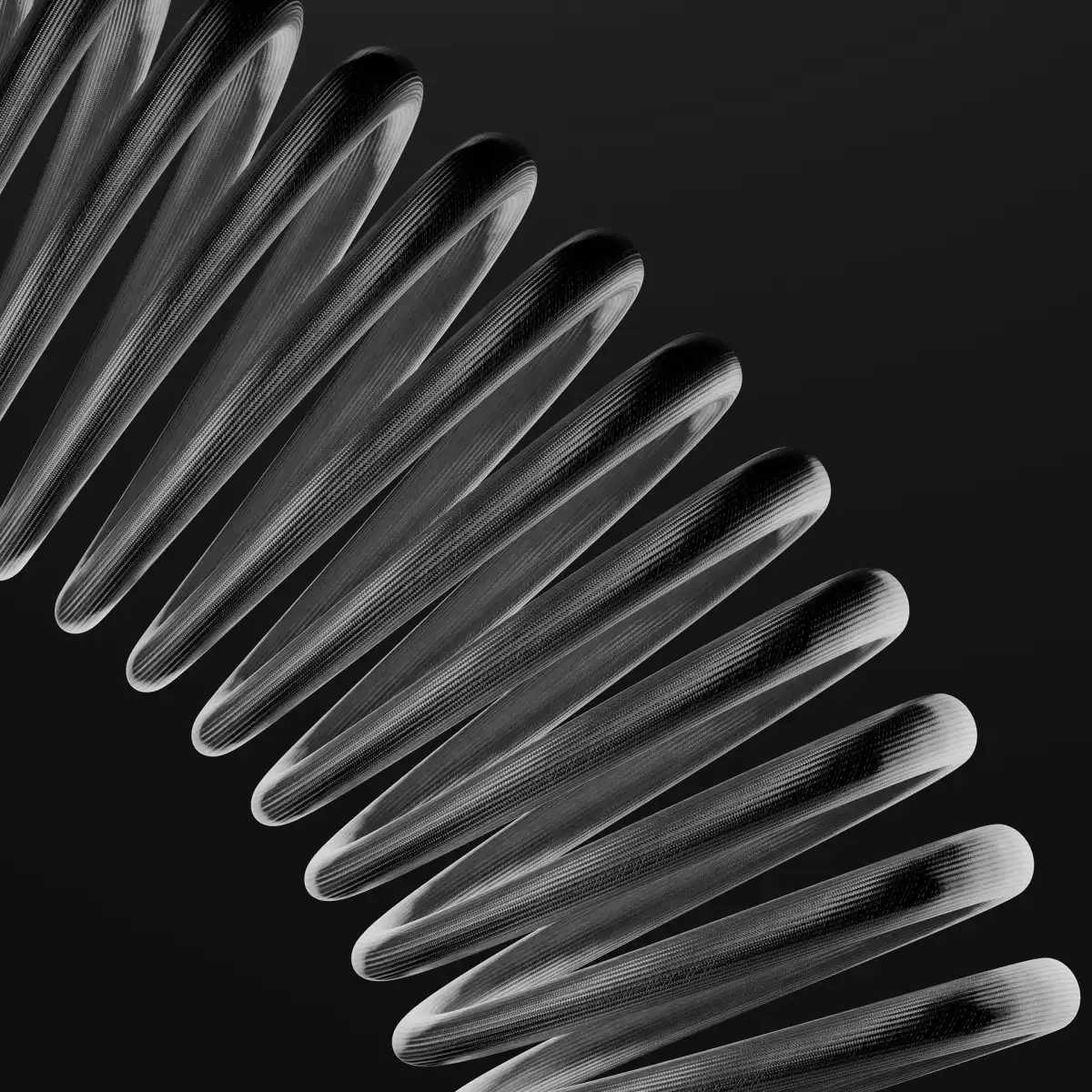 Forma abstrata em preto e branco